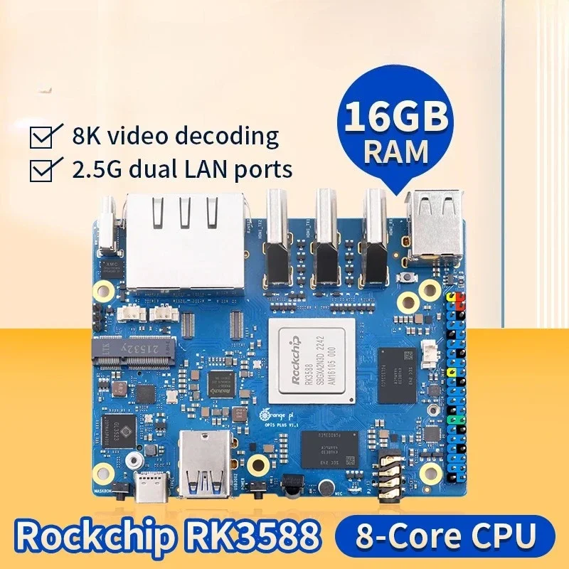 كمبيوتر لوحة واحدة 16G R-AM RK - مراجعة Orange Pi 5 Plus 16Gb وسعره
